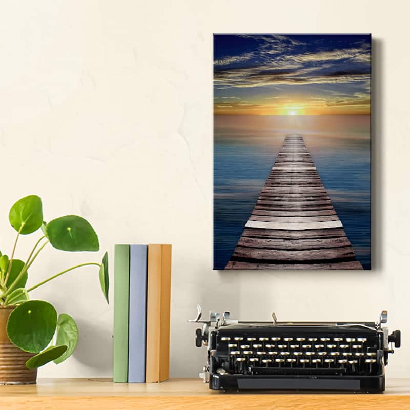 Caribbean Dusk Premium Gallery Wrapped Canvas - Ready to Hang