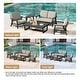 preview thumbnail 21 of 99, 5-Piece Teak Outdoor Conversation Set with Tables.