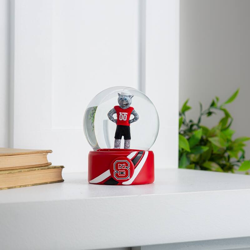 North Carolina State University 5 in. Glass Tabletop Snow Globe