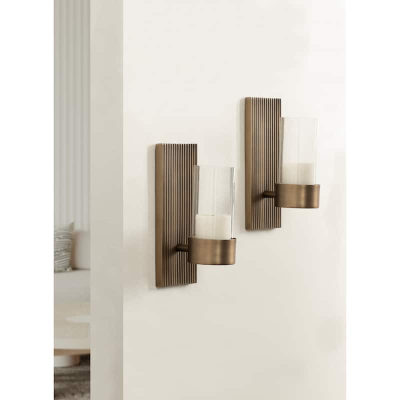 Kate and Laurel Rooks Metal Wall Sconce
