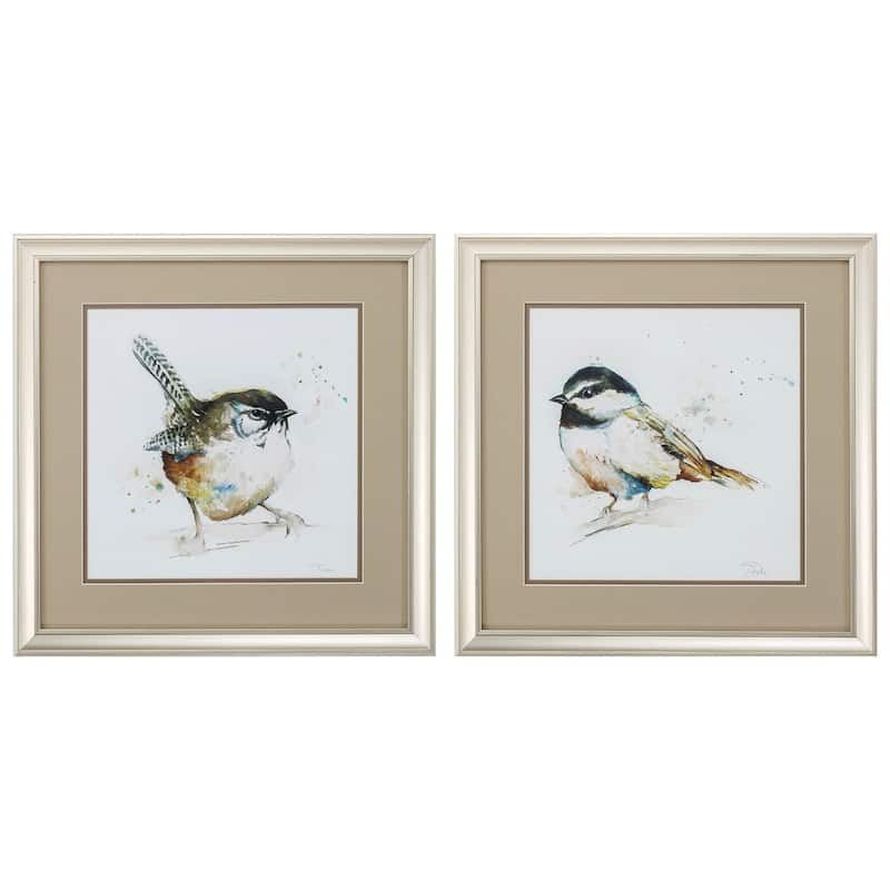 Propac Images Watercolor Mountain Set of 2 Wall Art - Brown - 18X18X1