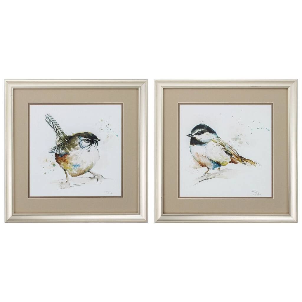 Propac Images Watercolor Mountain Set of 2 Wall Art - Brown