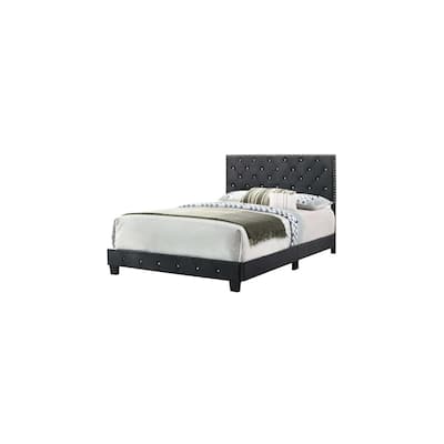 Black Full Bed with Transitional Style, Durable Frame and Sleek Finish Perfect for Contemporary Bedrooms or Guest Retreats