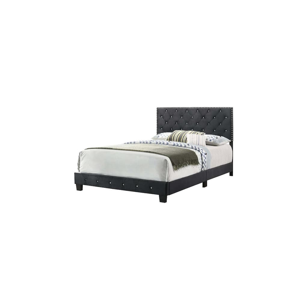 Black Full Bed with Transitional Style, Durable Frame and Sleek Finish Perfect for Contemporary Bedrooms or Guest Retreats