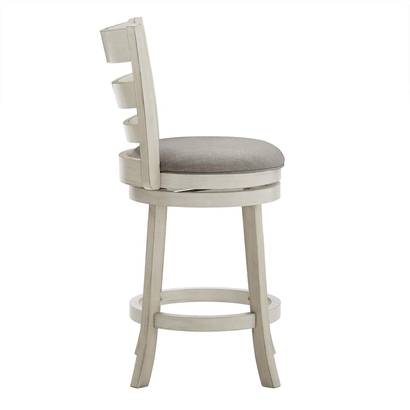 Verona Ladder Back Swivel Counter Height Stool by iNSPIRE Q Classic