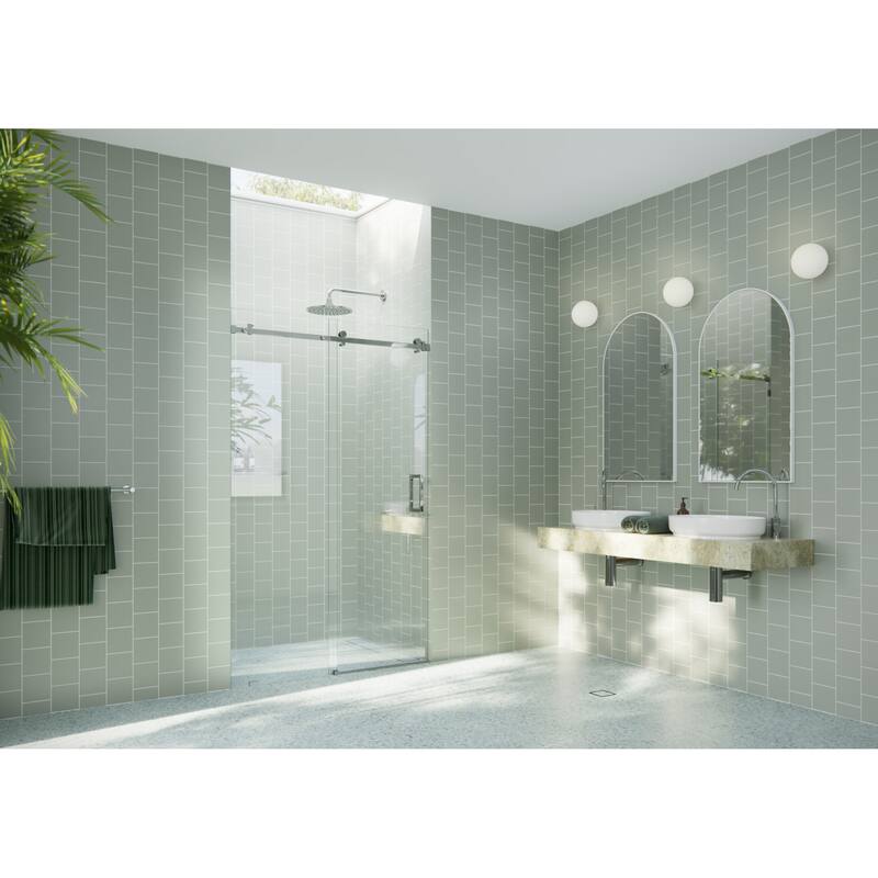 Glass Warehouse SQSLD-52 Astro 78" High x 52" Wide Sliding Frameless