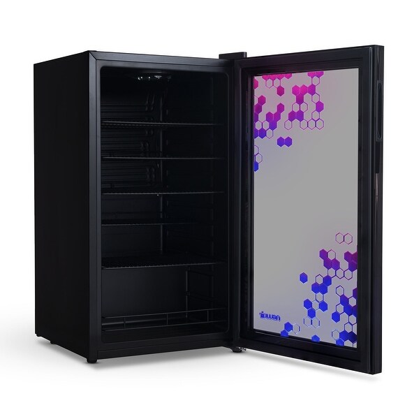 Gaming mini fridge with led lights on sale