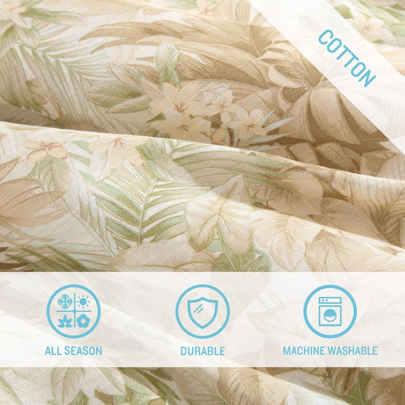 Tommy Bahama Palm Paradise Cotton Green Comforter Set