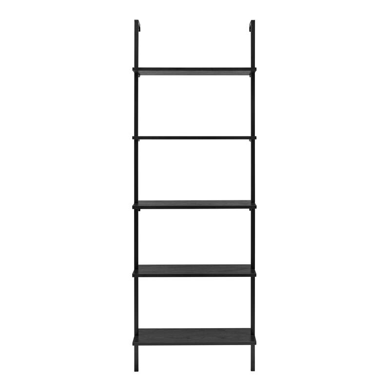 Danya B. Everett 5-Tier Open Display Stand Wall Mount Modern Metal Frame Ladder Shelf