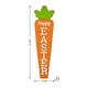 preview thumbnail 7 of 12, Glitzhome 42"H Easter Wooden Metal Carrot Bunny Porch Sign Spring Gifts
