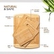 preview thumbnail 12 of 15, Bamboo Cutting Board Set - Wooden cutting board, Assorted Sizes of Bamboo Wood Cutting Boards & Chopping Board for Kitchen