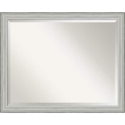 Beveled Wood Wall Mirror - Bel Volto Silver Frame