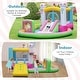 preview thumbnail 3 of 10, Costway Inflatable Bounce House with Slide Jumping Area Obstacle Ball