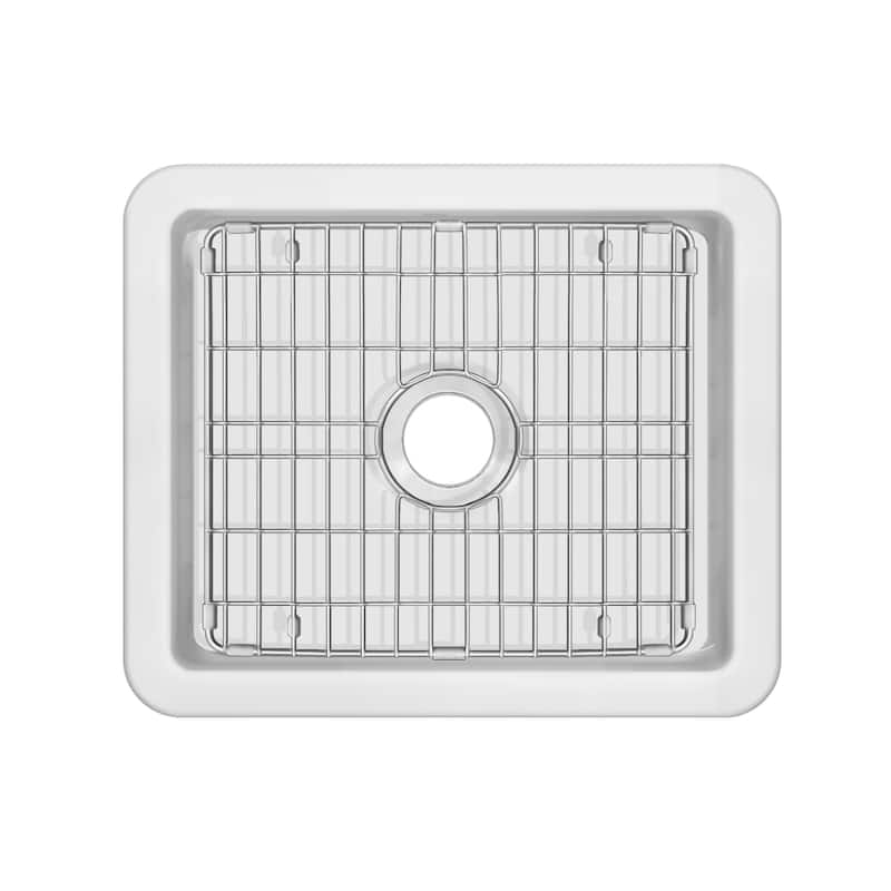 Whitehaus WHUF2418 Fireclay 24" Undermount Single Basin Fireclay