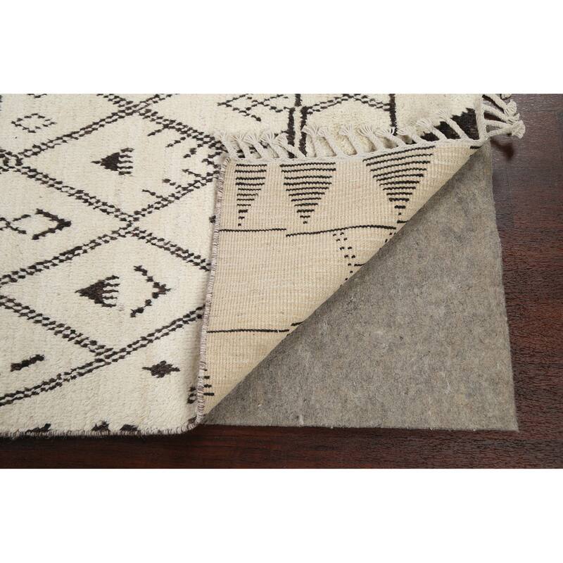 Tribal Vegetable Dye Moroccan Berber Oriental Wool Area Rug Handmade - 5'7" x 9'0"