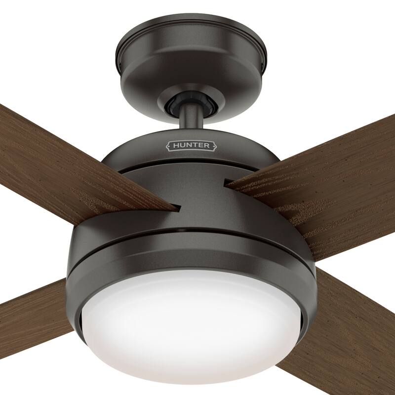 Hunter 52" Brine WeatherMax Outdoor Ceiling Fan w/ LED Light, Wall Control - Extreme Weather! Corrosion & Salt-Air Resistant!