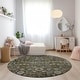 preview thumbnail 80 of 152, Machine Washable Indoor/ Outdoor Chantille Traditional Vintage Floral Rug Mocha - 8' x 8'