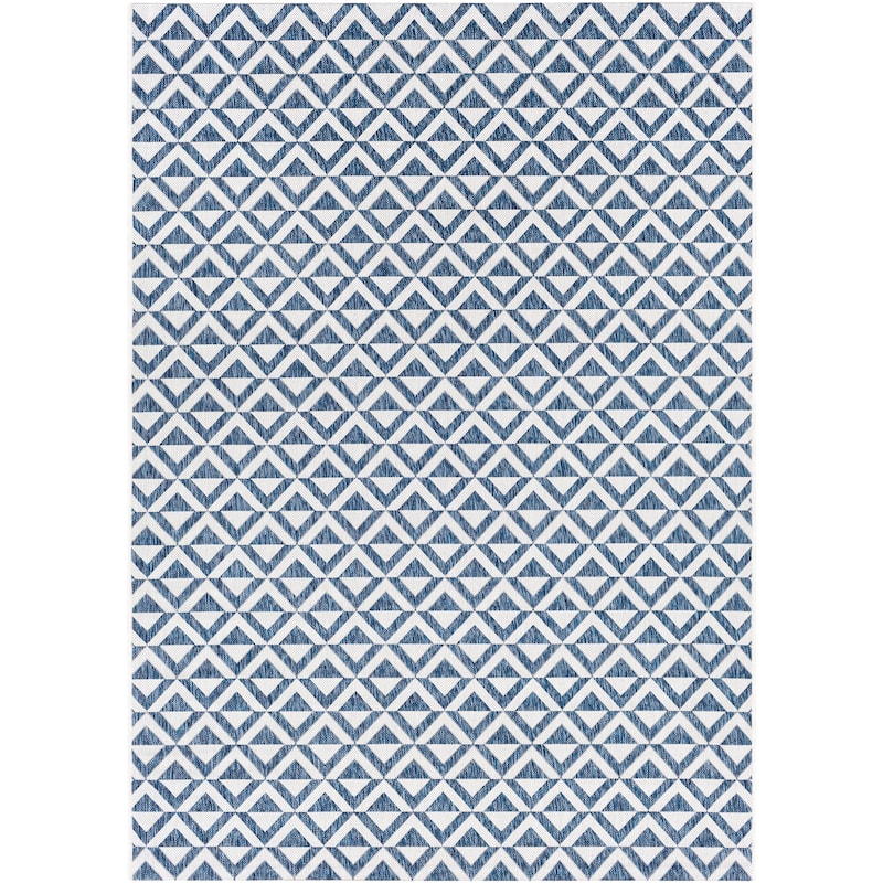 Livabliss Keller Indoor/ Outdoor Diamond Stripe Area Rug