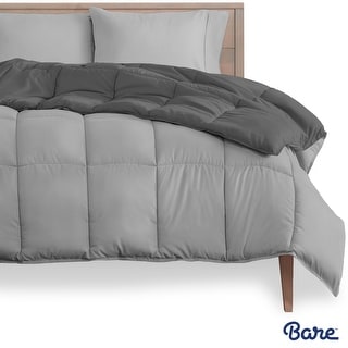 Overstock Bare Home Reversible All Down Alternative Comforter Reversible