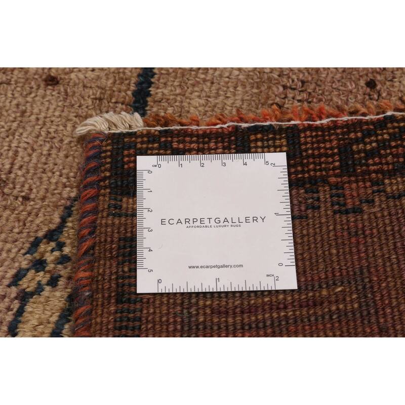 ECARPETGALLERY Hand-knotted Melis Vintage Tan Wool Rug - 4'8 x 11'4