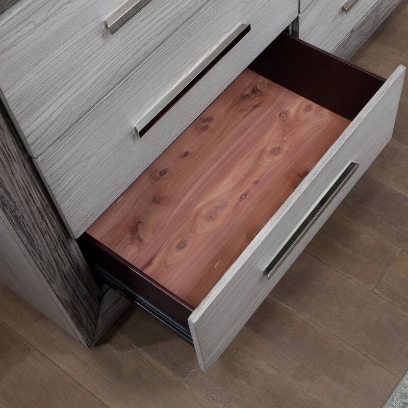 Shel Transitional Grey 58-inch Wide Wood 6-Drawer Dresser by Furniture of America