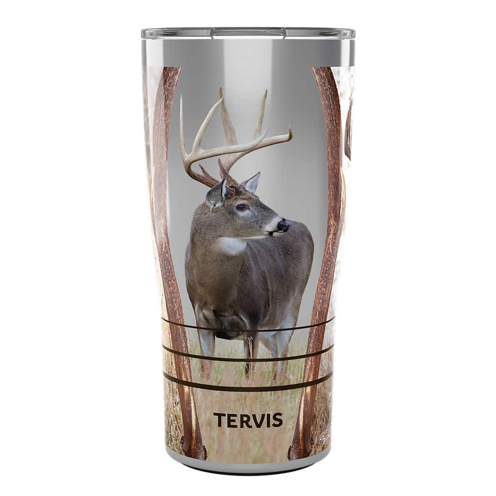 Tervis Traveler Deer Trio Triple Walled Insulated Travel Tumbler, Stainless Steel