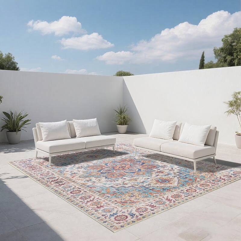 Bohemia Indoor/Outdoor Handmade Classic Perslan Area Rug - 6' x 7'