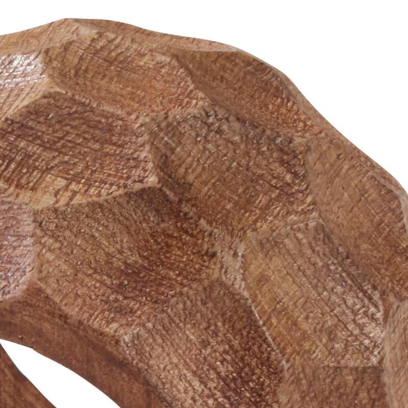 Chunky Mango Wood Napkin Rings (Set of 4)