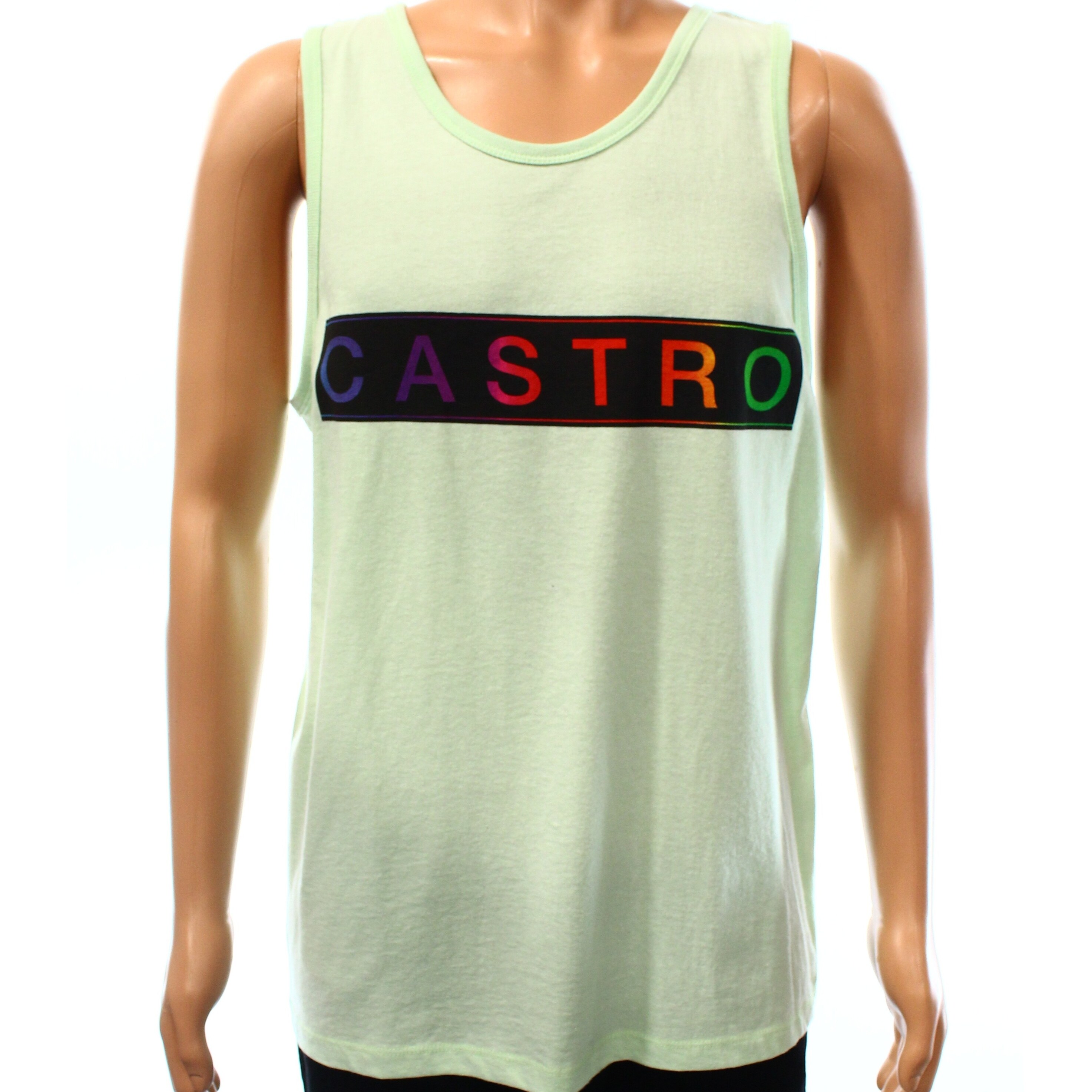 Shop Univibe Heather Mens Large Castro Print Muscle Tank Shirt