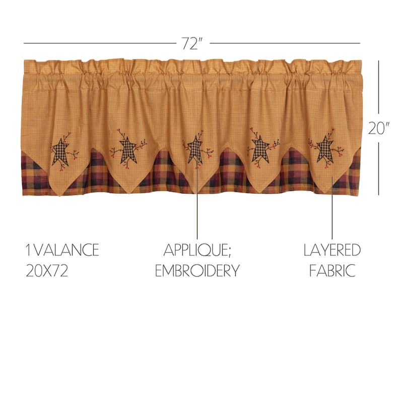 Cedar Ridge Valance Block Border - 16x72