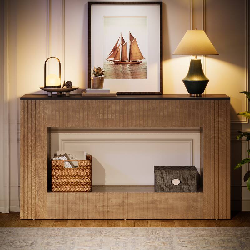 55-Inch Console Table with Storage