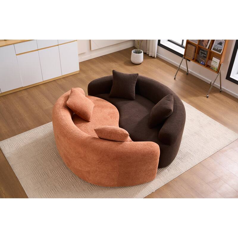 Loveseat Sofa Couch 2-Seater Sofa Couch for Living Room, Chic 2-Seater Settee for Apartments Bedroom