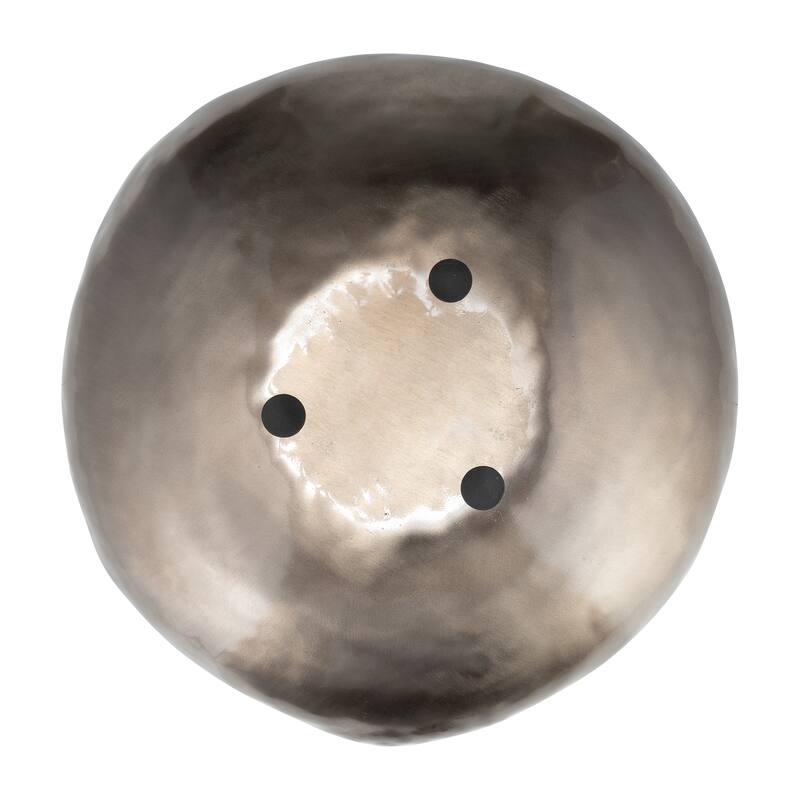 Modern Bowl Design with Smooth Curved Shape - Set of 3, 17", Bronze - 17" x 17" x 4"