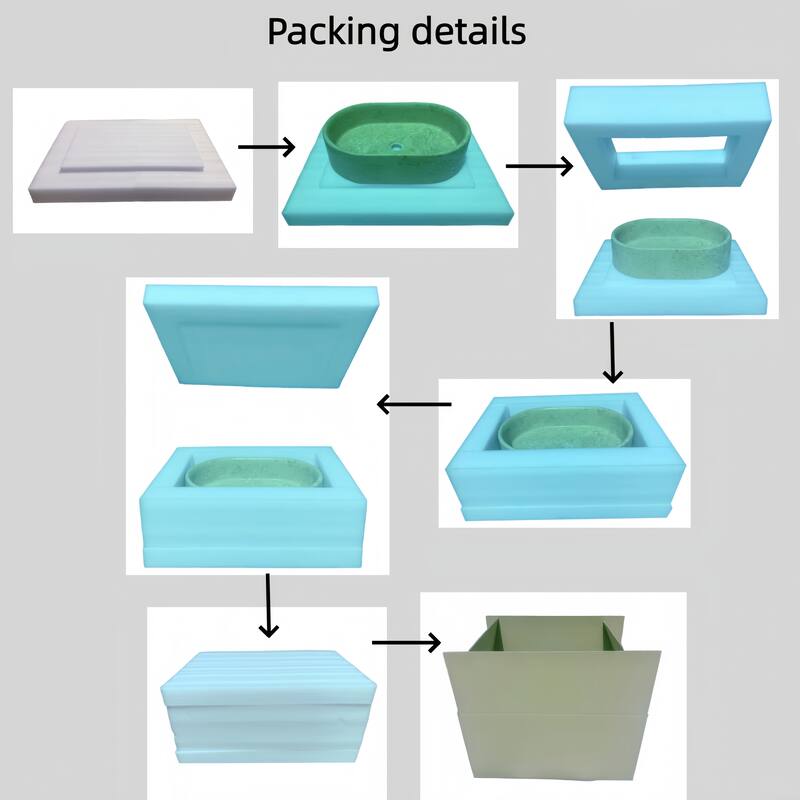 Roomfitters Marble Bathroom Vessel Sink, Natural Stone Countertop Wash Basin, Polished Oval Vanity Sink