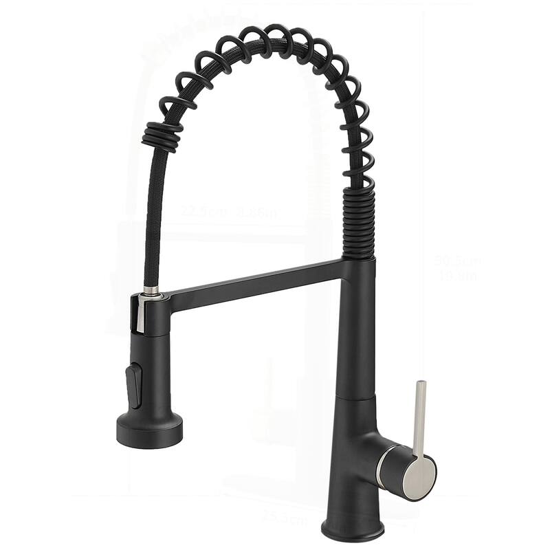 Kitchen Sink Faucet with Pull Down Sprayer and Modern Design