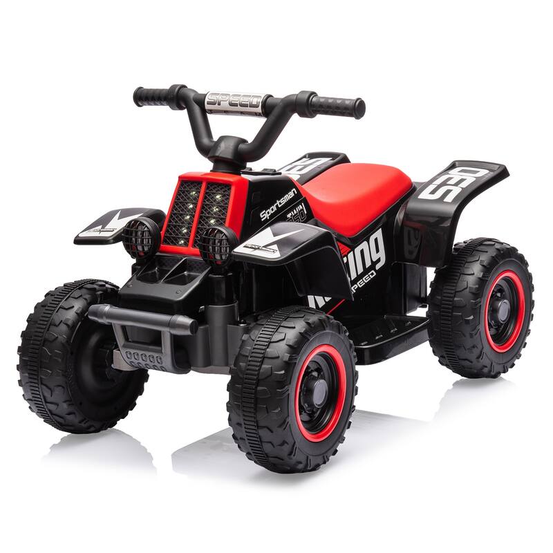 6V Electric Kids ATV, 4-Wheeler Ride-on Vehicle for Kids Best Gift - Black