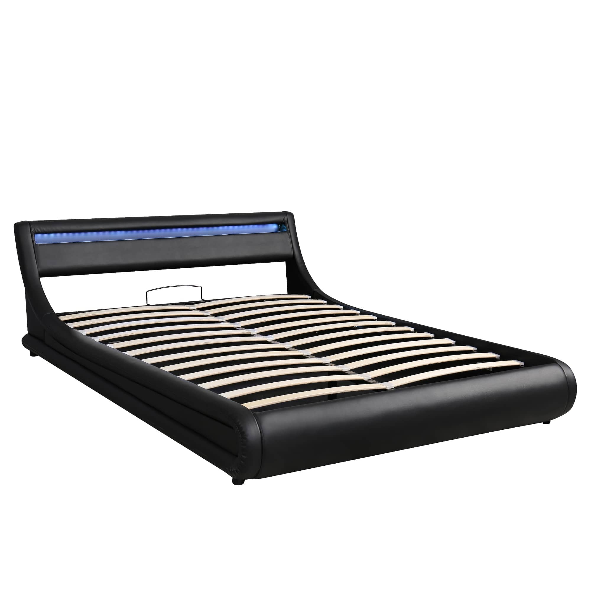 Upholstered Faux Leather Platform Bed, Queen Size Bed Bath & Beyond