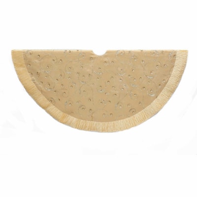 Kurt Adler 50-inch Gold Sequin Tree skirt - 50"