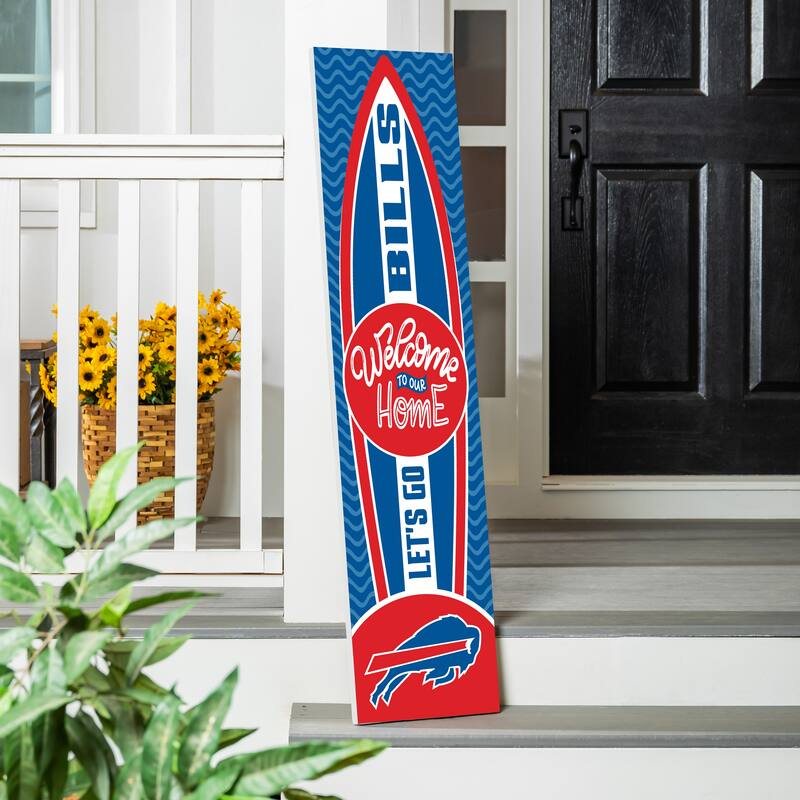 47" Porch Leaner Welcome Wall Sign, Buffalo Bills - Multi