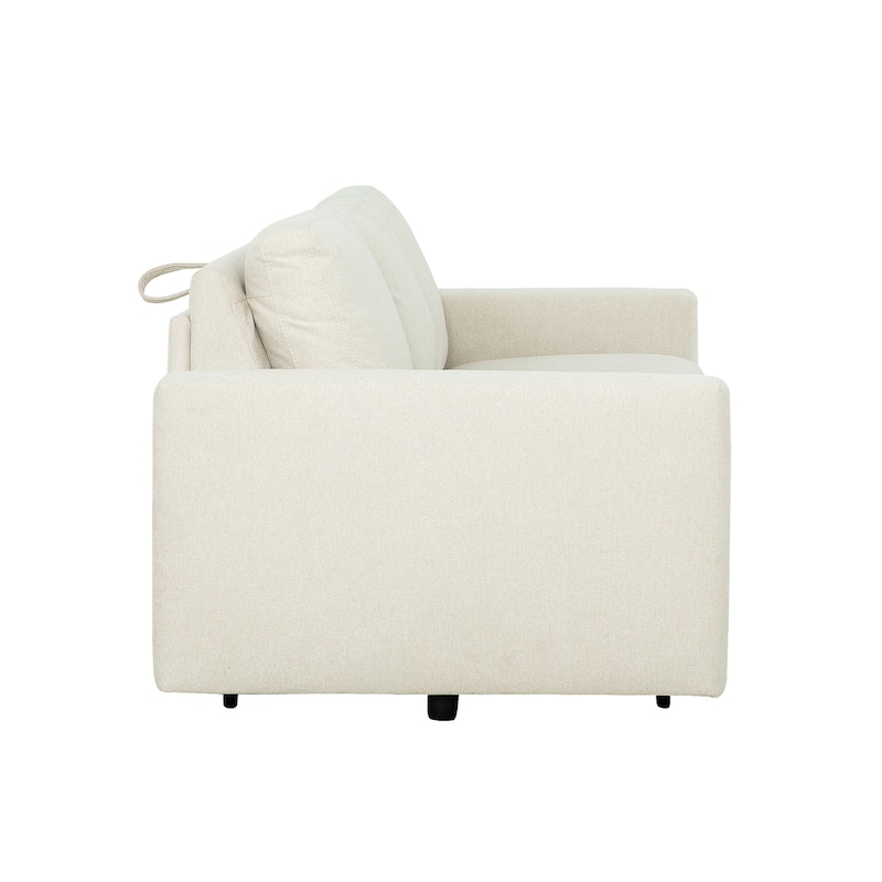 Stearns & Foster® Paolo 82 in. Queen Pull-Out Sofa Bed with 5 in. Memory Foam Mattress