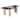 Furniture of America Luvien Modern Multi-Color Sintered Stone Top Oval Dining Table with Gold Legs