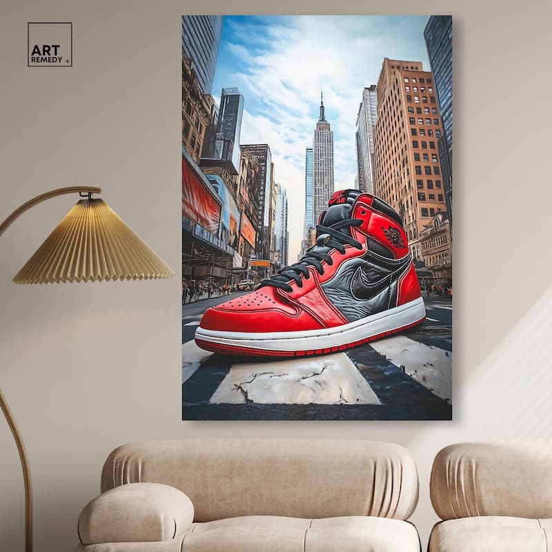 Sneaker of New York Canvas by Art Remedy, Gallery Wrapped