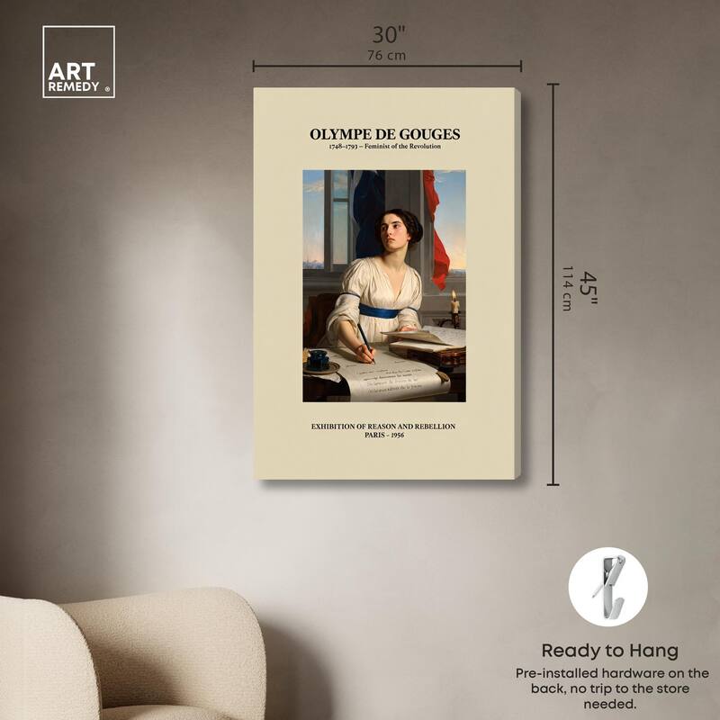 Intellectual Olympe Canvas by Art Remedy, Gallery Wrapped