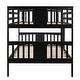 preview thumbnail 8 of 11, Elegant Full over Full Wood Bunk Kids Bed with Ladder for Bedroom