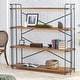 preview thumbnail 3 of 10, Yorktown Industrial 4-shelf Firwood Bookcase by Christopher Knight Home