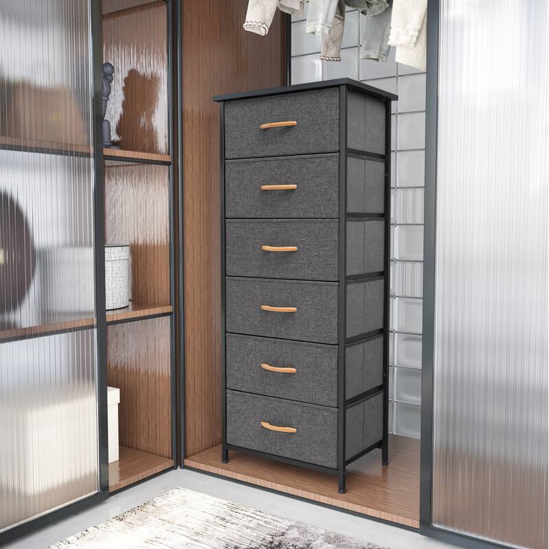 VredHom 6 Drawers Vertical Dresser Storage Tower