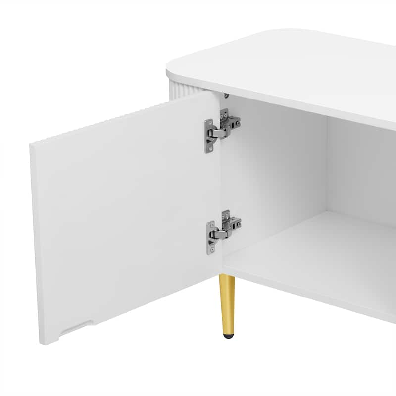 78.7''Minimalist TV Stand for TVs up to 85 Inches, Modern Entertainment Center Media Console with 4 Spacious Cabinets