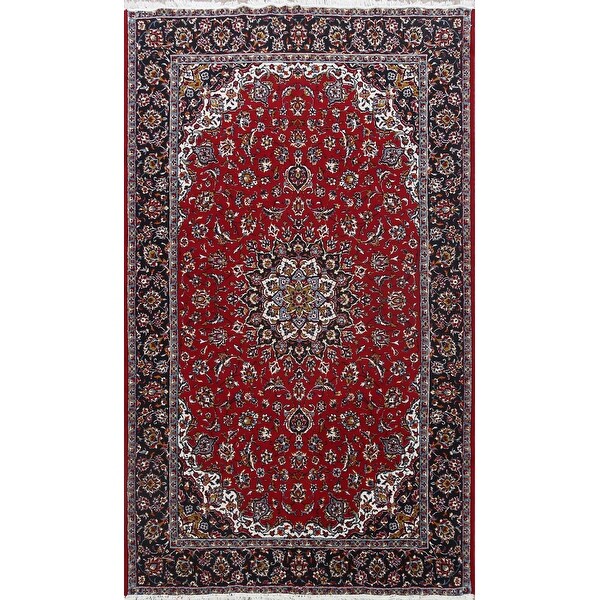 Floral Traditional Kashan Oriental Area Rug Home Decor Carpet - 6'4" x