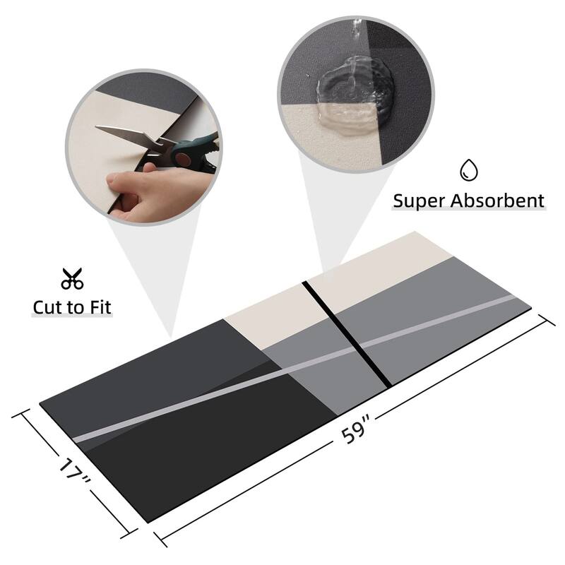 Bath Mat Rug-Thin Quick Dry