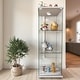 preview thumbnail 76 of 165, Glass Display Cabinet with Doors & Locks, Acrylic Shelves, Floor Standing Storage Showcase for Home or Office